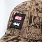 Boné High Company x Marvel 6 Panel HQ Brown