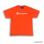 Camiseta Champion Escrito – Champion Mens Classic Jersey Tee – Laranja
