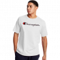 Camiseta Champion Especial/Script Patch Logo/ Bordado Off White