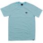 Camiseta Drop Dead Skateboards Logo Bottom Cinza Mescla