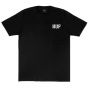Camiseta Essentials  Huf Wordwide Classic H Preto