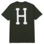 Camiseta Essentials  Huf Wordwide Classic H Verde 