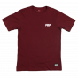 Detalhe Camiseta Flip Odyssey Mono Chest Burgundy Bordo Flip - Estilo Urbano