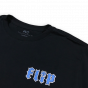Detalhe Camiseta Flip Hkd Plus Chest - Logo Azul Flip - Estilo Urbano
