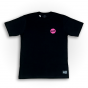 Detalhe Camiseta Flip Pink Splash Preta Flip - Estilo Urbano