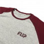 Comprar Camiseta Raglan Flip Tube Chest Burgundy Flip - Loja Melbourne Skateboards