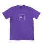 Camiseta Huf Worldwide Essentials Box Logo Roxo Violeta