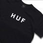 Camiseta HUF Worldwide Essentials OG Logo Preta