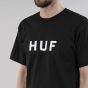 Camiseta HUF Worldwide Essentials OG Logo Preta