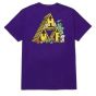 Camiseta Huf Worldwide Essentials Saturday Morning TT Roxo Violeta