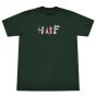 Camiseta HUF Worldwide Objectified Verde