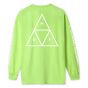 Camiseta Manga Longa HUF Worldwide Essentials Triple Triangle Verde Menta