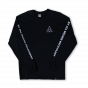 Camiseta Manga Longa HUF WorldWide Essentials TT Preta