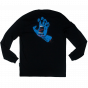 Camiseta Manga Longa Santa Cruz Skateboards Screaming Hand LS Preta