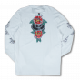 Comprar Camiseta Manga Longa DropDead Traditional Rose Branca Melbourne Skateboards - Loja Melbourne Skateboards
