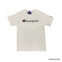 Foto Camiseta Champion ATH Classic Script Logo Tee Off White Champion SportsWear - Roupa Original