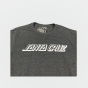 Camiseta Santa Cruz Classic Strip 1 Color Cinza Escuro