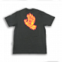 Camiseta Santa Cruz Flame Hand Chumbo