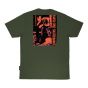 Camiseta Santa Cruz Knox Punk SS Verde Militar