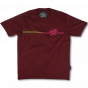 Camiseta Santa Cruz Opus Dot Stripe Fade Bordô
