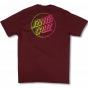 Foto Camiseta Santa Cruz Opus Dot Stripe Fade Bordô Santa Cruz Skateboards - Roupa Original