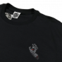 Camiseta Santa Cruz Skateboards Screaming Hand Preta Logo Cinza