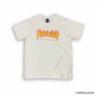 Camiseta Thrasher Magazine Flame Logo Verde Forest