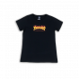Camiseta Thrasher Feminina Flame Logo Preta