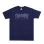 Camiseta Thrasher Purple Flame Logo Marinho