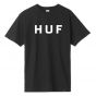 Camiseta HUF Worldwide Essentials OG Logo Preta