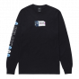 Detalhe Camiseta Manga Longa HUF Relax Preto HUF Worldwide - Estilo Urbano