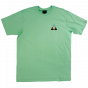 Camiseta HUF Worldwide Prism Trial Verde Menta