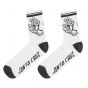 Meia Santa Cruz Hand Sock Cano Alto Branca