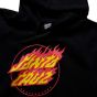 Moletom Canguru Fechado Santa Cruz Skateboards Flaming Dot Front Preto