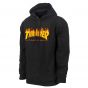Detalhe Moletom Canguru Fechado Thrasher Magazine Flame Preto Thrasher Magazine - Estilo Urbano