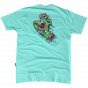 Camiseta Santa Cruz Skateboards Mummy Hand Azul Turquesa