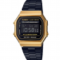 Produto Relógio Casio Unissex Digital Vintage Preto/Dourado A168WEGB-1BDF-SC Melbourne Skateboards - Loja Oficial