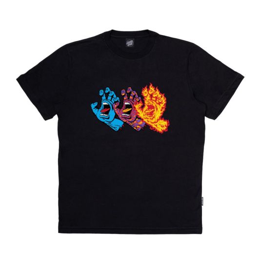 Camiseta Santa Cruz Manga Curta Three Hands SS