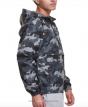 Detalhe Jaqueta Windbreaker Champion Stadium Packable Camuflado Cinza Champion SportsWear - Estilo Urbano