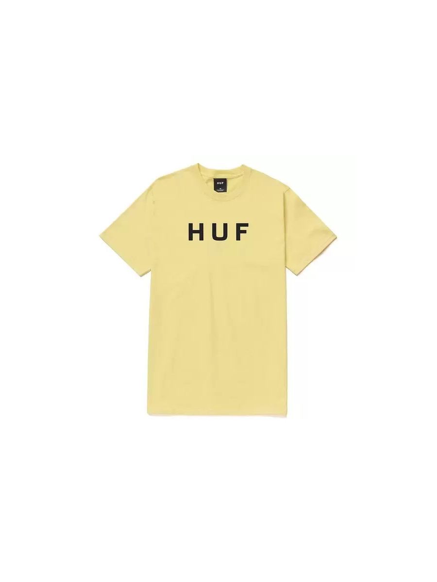 Camiseta Huf Worldwide Essentials Og Logo Areia 2