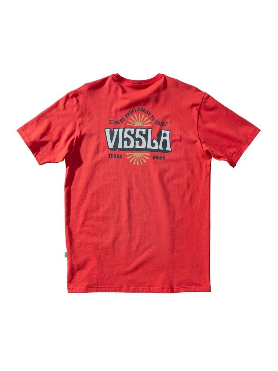 Camiseta Vissla Coast To Coast Vermelha