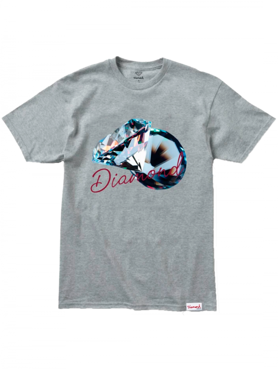 Camiseta T-Shirt Diamond Reflective Tee Weather Grey