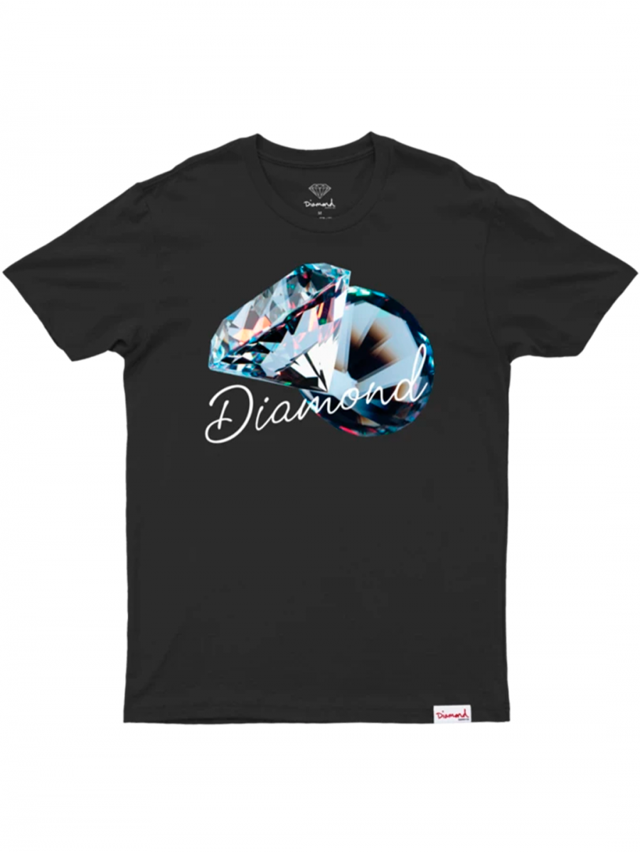 Camiseta T-Shirt Diamond Reflective Tee Black