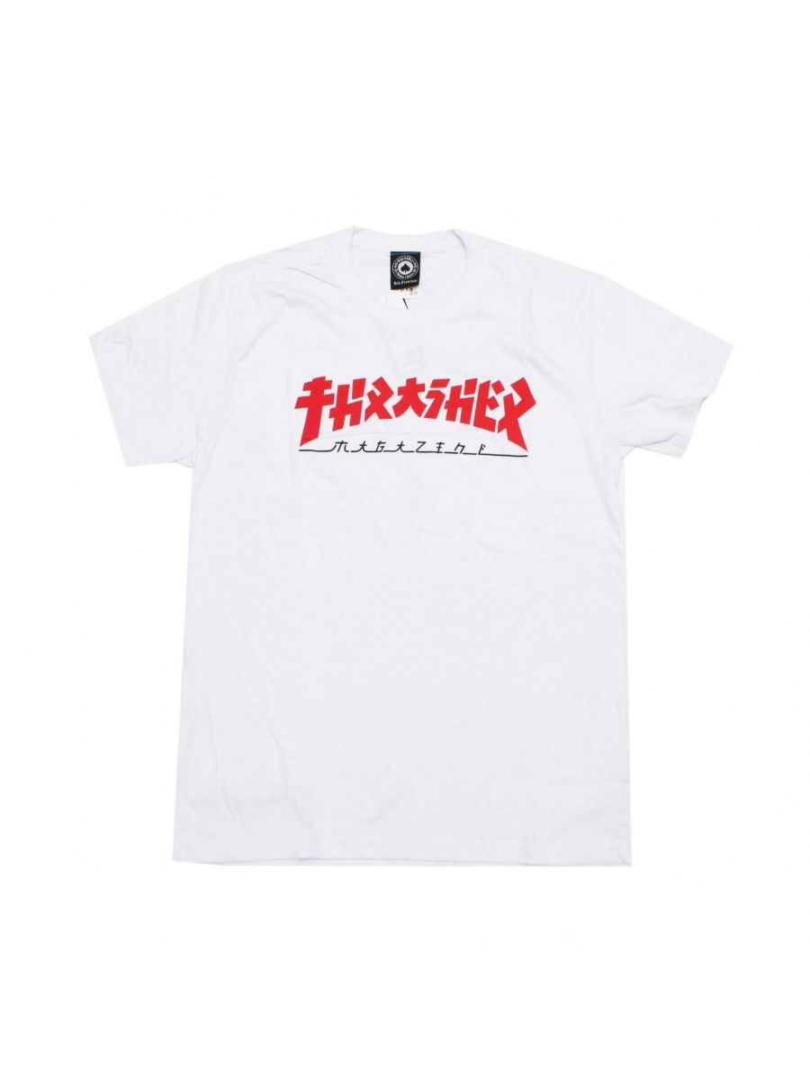 Camiseta Thrasher Magazine Godzilla Branca