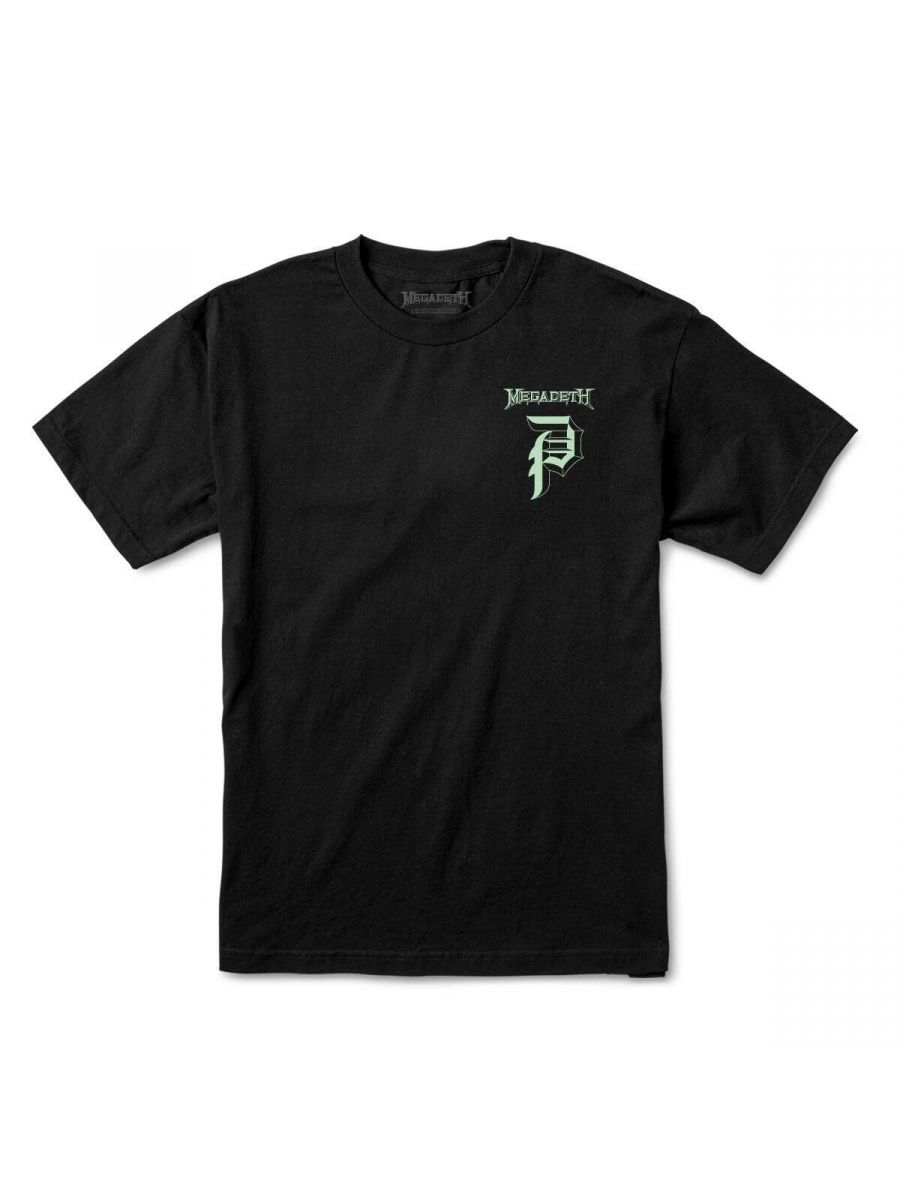 Camiseta Primitive Skateboarding x Megadeth Hangar Collab