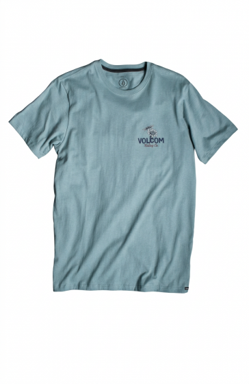 Camiseta Volcom Long Fit Psaychedaisy Verde Claro