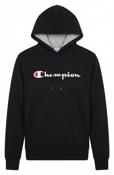 Moletom Champion Canguru Logo Script Preto
