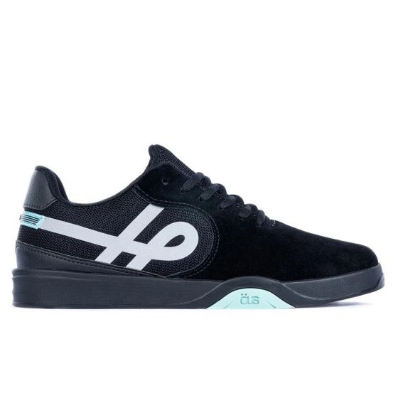 Tênis Öus Imigrante Preto Turquesa Refletivo Essencial Öus - Tênis para Skate e Dia a Dia