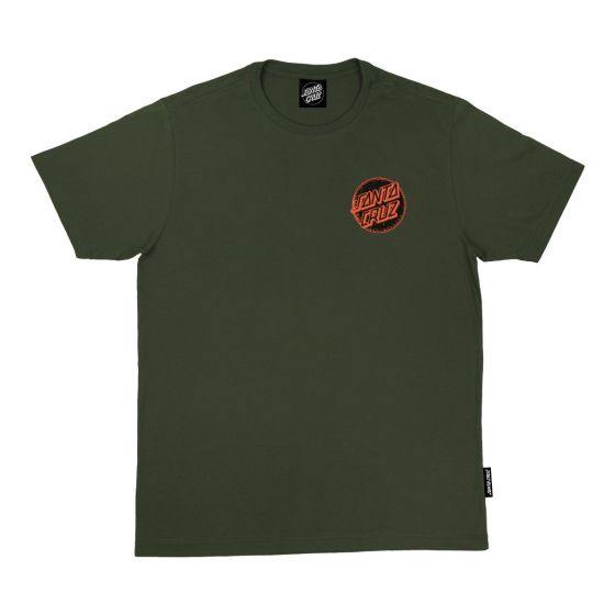 Camiseta Santa Cruz Knox Punk SS Verde Militar Santa Cruz Skateboards - Camiseta Skate Streetwear