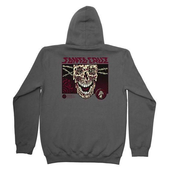 Moletom Canguru Fechado Santa Cruz Toxic Skull Hood